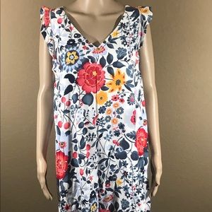 Loft Floral Spring Dress Size Large